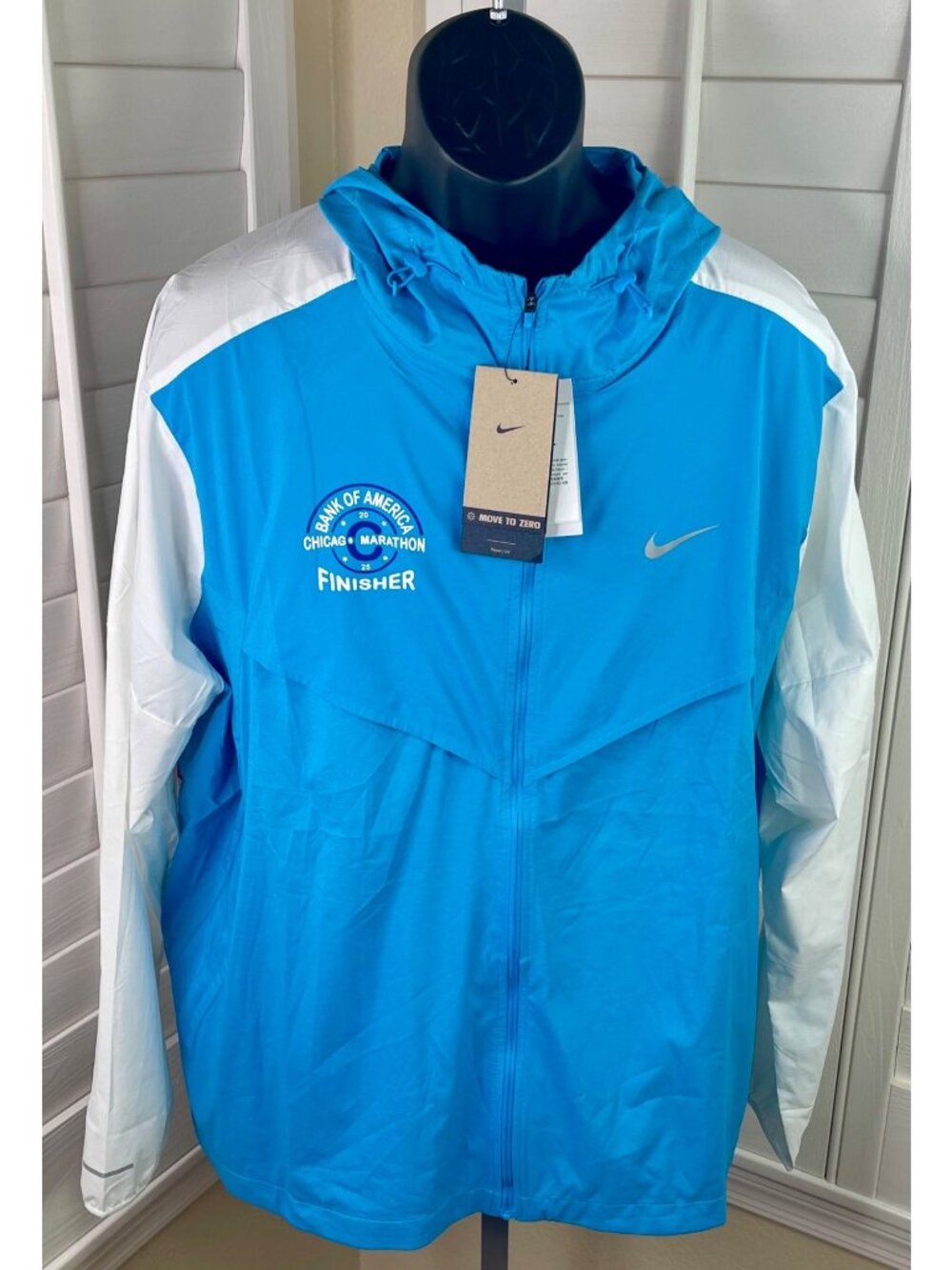 Nike Repel UPF 40+ Chicago Marathon Finisher Training Jacket HQ4272-487, Men 2XL